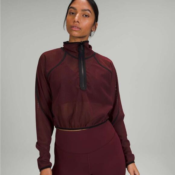NWT Lululemon Reversible Mesh 1/2 Zip - Picture 5 of 9